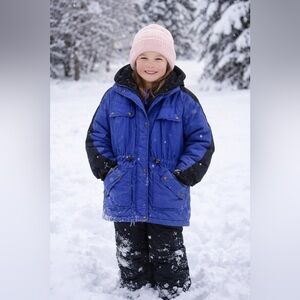 Girl’s Purple Jacket Winter Coat Purple Jacket Little Girl Snow size 16